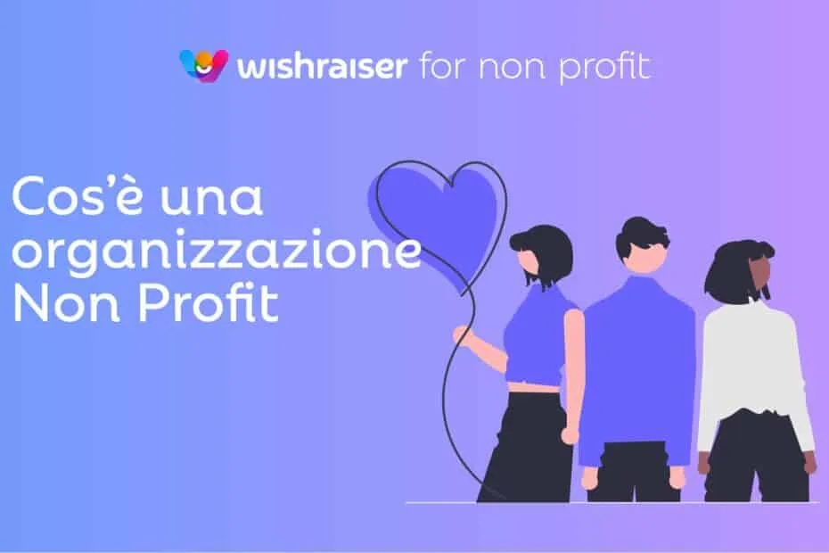 Illustrazione promozionale organizzazione non profit.