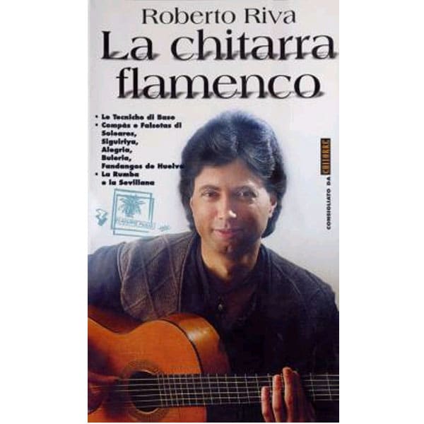 Copertina libro "La Chitarra flamenco" con musicista.