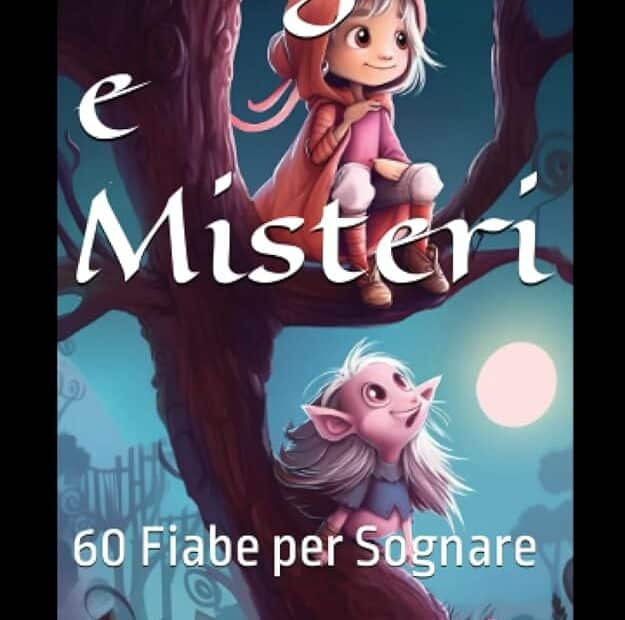 Copertina libro "Magia e Misteri" con elfo e creatura.