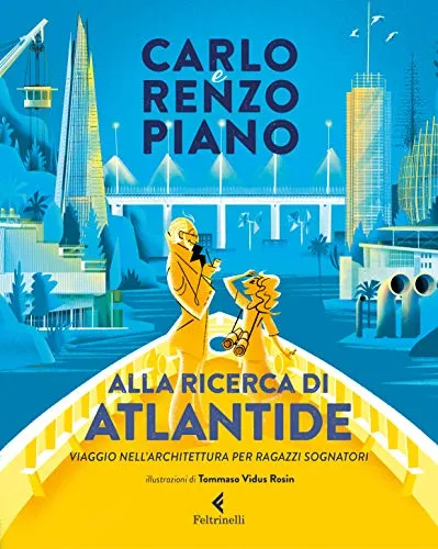 Illustrazione copertina libro su architettura e fantasia.