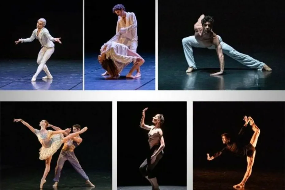 Ballerini in performance di danza contemporanea.