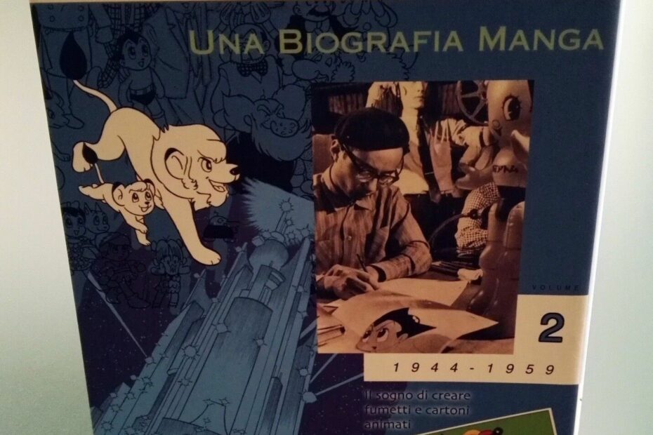 Copertina libro biografia manga di Osamu Tezuka.