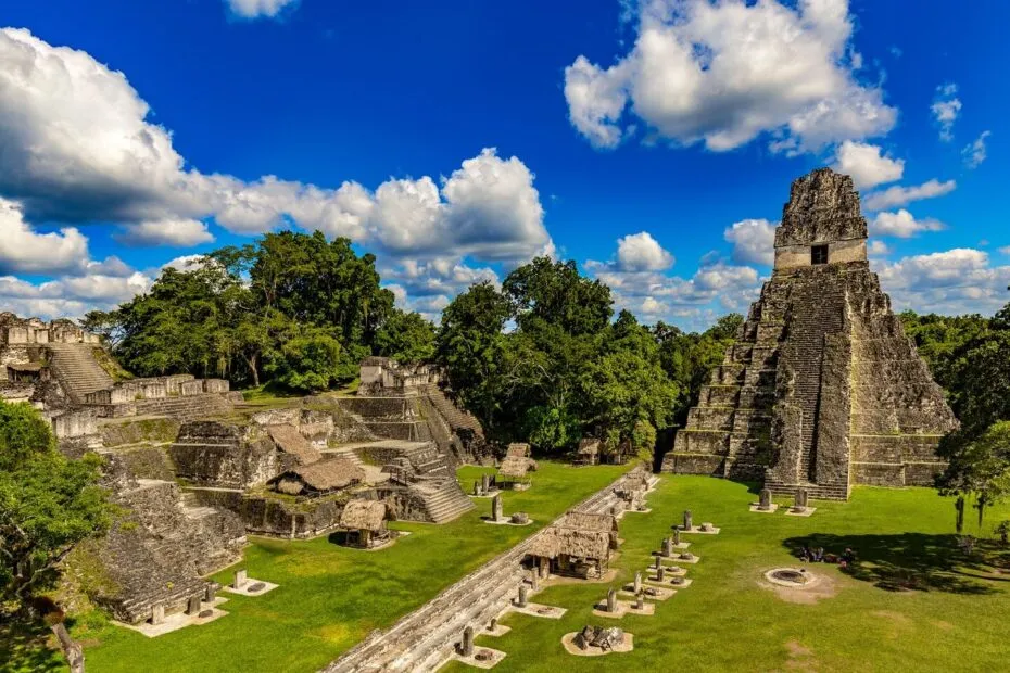 Antiche rovine maya in Guatemala.